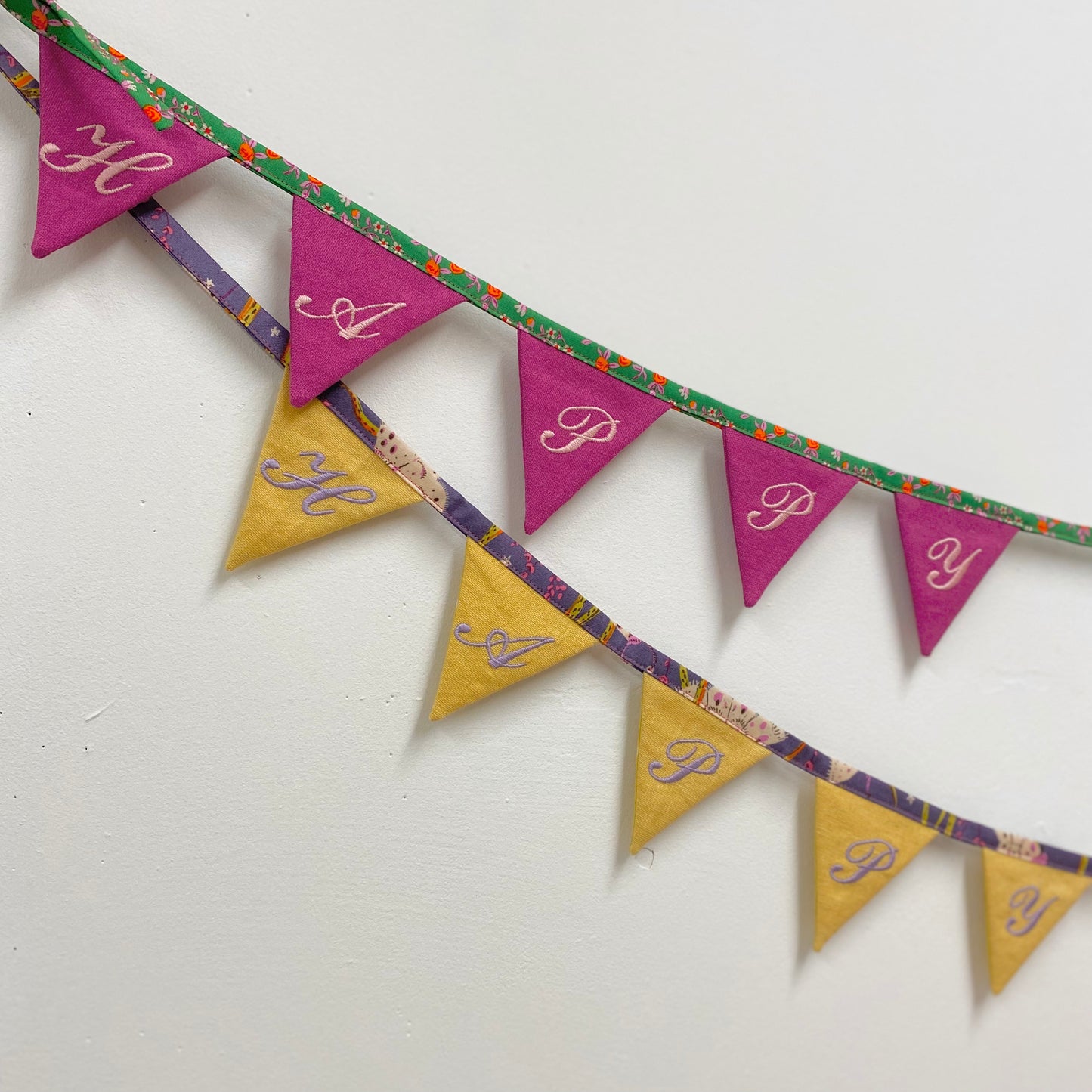 Make Embroidered bunting Workshop 2023