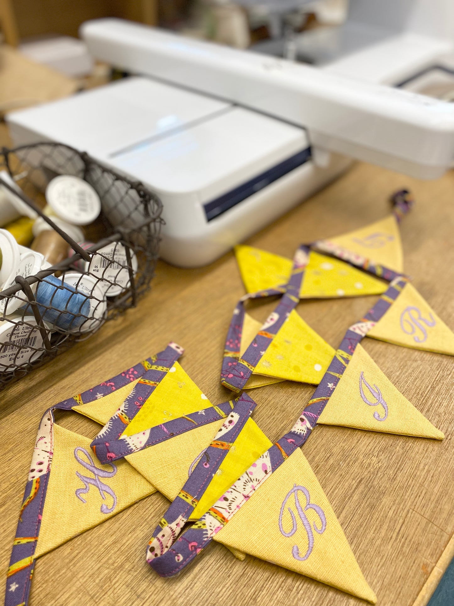 Make Embroidered bunting Workshop 2023