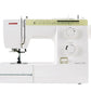 Janome Sewist 725S sewing and quilting machine, front view showcasing stitch selection panel, dials for stitch type and length, and the Sewist 725S model label.