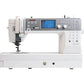 Front view of the Janome Memory Craft 6700P Sewing & Quilting Machine, displaying its full array of controls, backlit digital display, and professional finish.