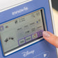 Brother Innov-is M380D: Close-up of LCD colour touch display demonstrating configuration of "My Custom Stitch" feature