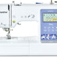 Brother Innov-is M380D: Close-up of embroidery and sewing machine set up for general sewing and quilting. Features iconic Disnet characters under display and controls